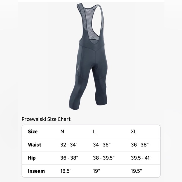 Gray Men's 3/4 Cycling Bib Shorts, Men Large 34- 36, Bike Bib Pants 4D Padded - Picture 6 of 6